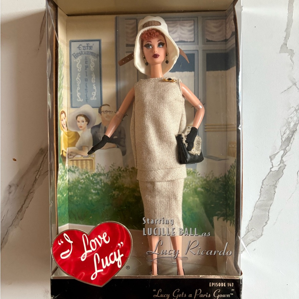 I Love Lucy Lucille Ball Doll in Cream Dress